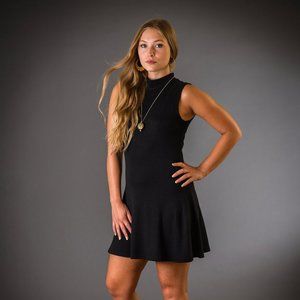 SOLD OUT - Eco Friendly - Turtle Neck Dress - Black